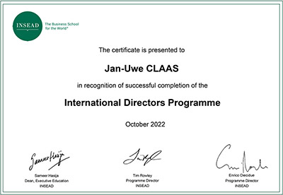 INSEAD International Directors Programme